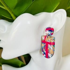 Colorful Abstract Dangle Earrings